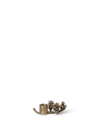 Ferm Living Forest Candle Holder In Metallic