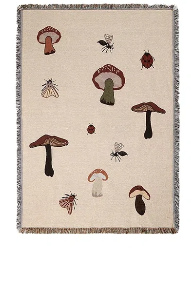 Ferm Living Forest Tapestry Blanket In Nude