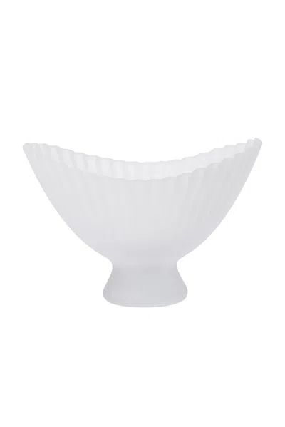 Ferm Living Fountain Glass Bowl In White