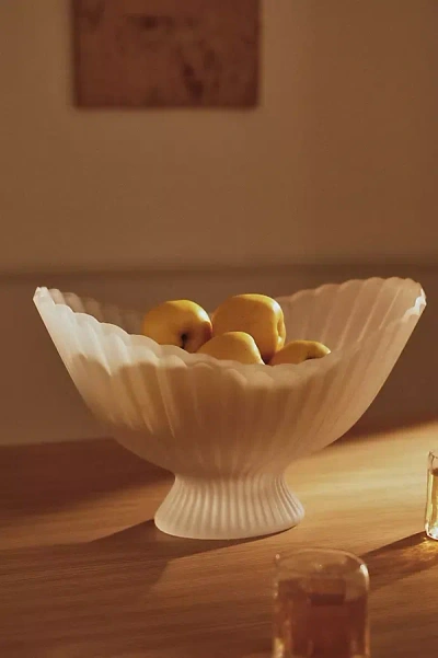 Ferm Living Fountain Glass Centerpiece In White