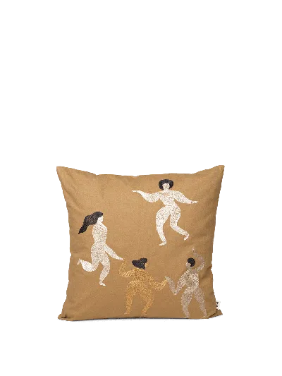 Ferm Living Free Cushion Cover In Brown