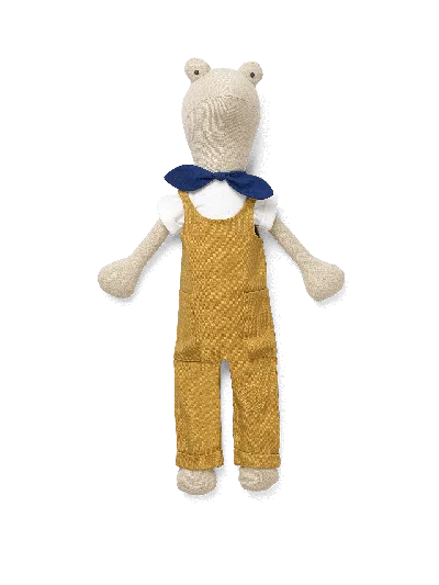 Ferm Living Frog Teddy In Yellow