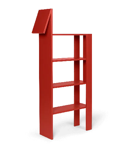 Ferm Living Giraffe Bookcase In Red