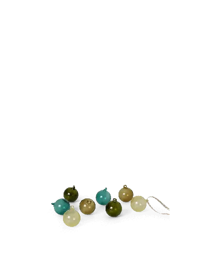 Ferm Living Glass Baubles In Multi