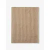 Ferm Living Sand And Black Hale Striped Linen And Cotton Tea Towel In Sand And Black