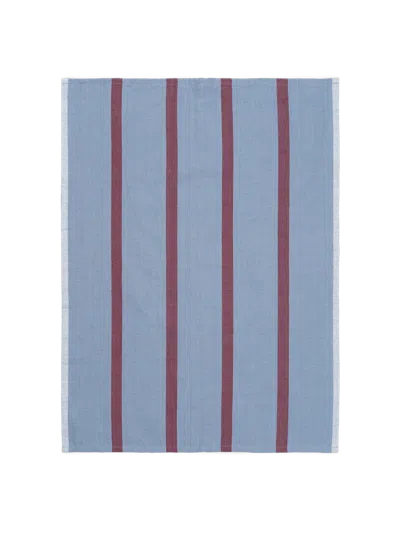Ferm Living Hale Tea Towel In Blue