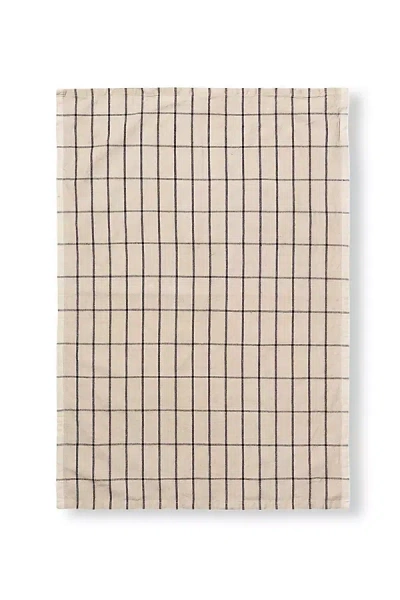 Ferm Living Hale Tea Towel In Brown