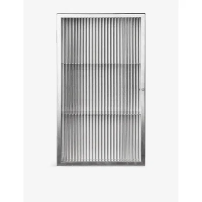 Ferm Living Haze Stainless-steel And Glass Cabinet 60cm In Gray