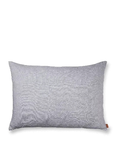 Ferm Living Heavy Linen Cushion In Gray