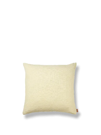 Ferm Living Heavy Linen Cushion In Neutral