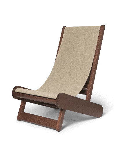 Ferm Living Hemi Lounge Chair In Brown