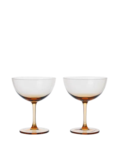Ferm Living Host Cocktail Glasses In Animal Print