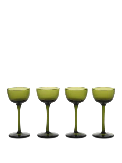 Ferm Living Host Liqueur Glasses In Green