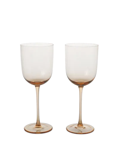 Ferm Living Host Red Wine Glasses In Brown