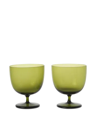 Ferm Living Host Water Glasses In Green