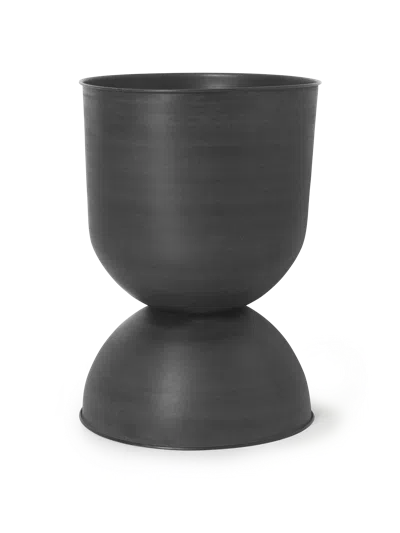 Ferm Living Hourglass Pot In Gray