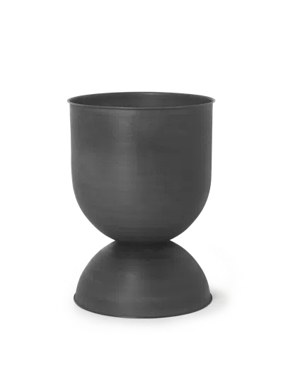 Ferm Living Hourglass Pot In Black