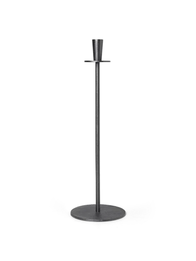 Ferm Living Hoy Casted Candle Holder In Black