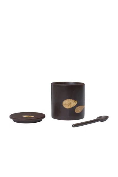 Ferm Living Koyo Jar With Spoon In Multi