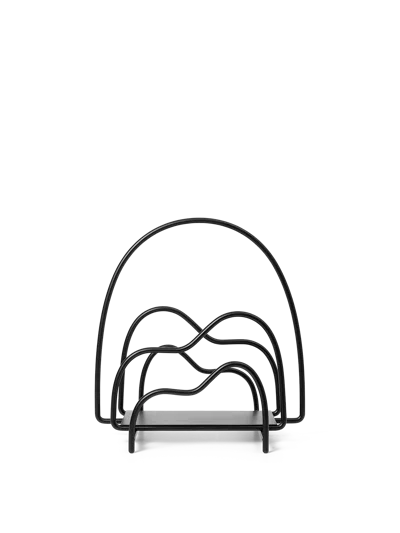 Ferm Living Lithos Magazine Holder In Black