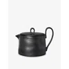 Ferm Living Black Flow Stoneware Teapot 20cm In Black