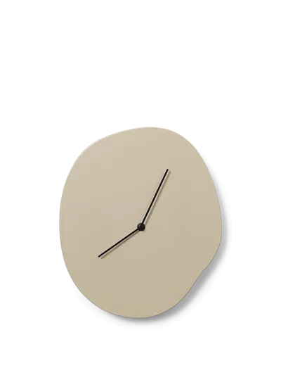 Ferm Living Melt Wall Clock In Brown