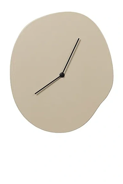Ferm Living Melt Wall Clock In Brown