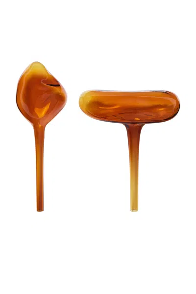 Ferm Living Mercury Water Globes Set Of 2 In Orange