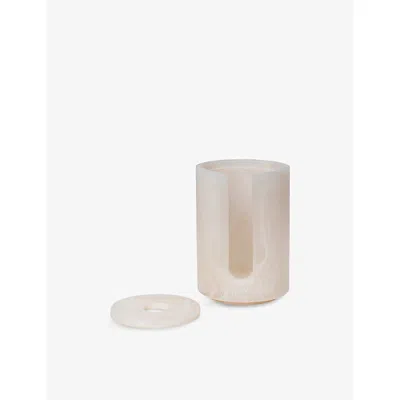 Ferm Living Mist Resin Cotton Pad Holder In White