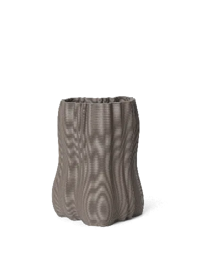Ferm Living Moire Vase In Gray