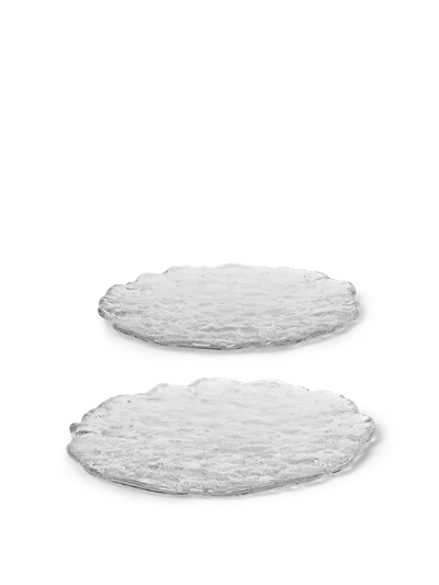 Ferm Living Momento Glass Stones In Gray