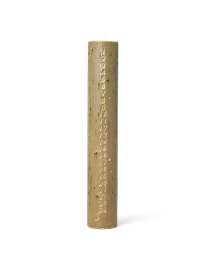 Ferm Living Mura Advent Candle In Brown