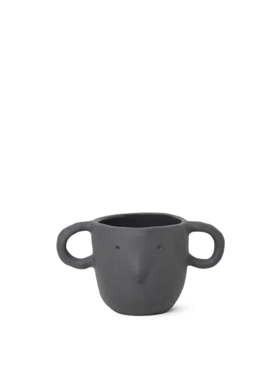 Ferm Living Mus Plant Pot In Gray