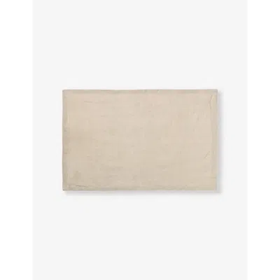 FERM LIVING NATURAL RECTANGLE WASHED-LINEN PLACEMATS SET OF TWO