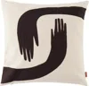 FERM LIVING OFF-WHITE & BROWN POSE CUSHION