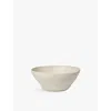 Ferm Living Off-white Speckle Flow Medium Porcelain Bowl 14.5cm In Off-white Speckle