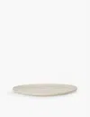 Ferm Living Off-white Speckle Flow Medium Porcelain Plate 22cm In Off-white Speckle