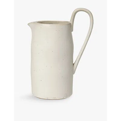 Ferm Living Off-white Speckle Flow Porcelain Jug 1l