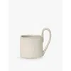Ferm Living Off-white Speckle Flow Porcelain Mug 360ml In Off-white Speckle