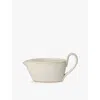 Ferm Living Off-white Speckle Flow Porcelain Sauce Boat In Off-white Speckle