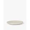 Ferm Living Off-white Speckle Flow Small Porcelain Plate 15cm In Off-white Speckle