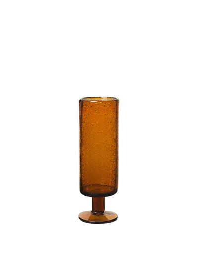 Ferm Living Oli Champagne Flute In Brown