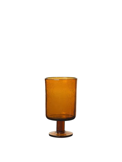 Ferm Living Oli Wine Glass In Orange