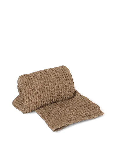Ferm Living Organic Bath Towel In Brown
