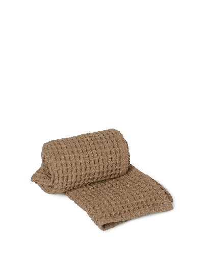 Ferm Living Organic Hand Towel In Brown
