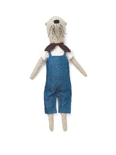 Ferm Living Otter Teddy In Blue