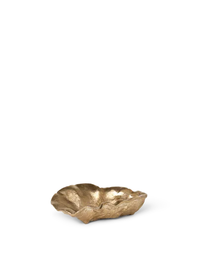 Ferm Living Oyster Bowl In Gold