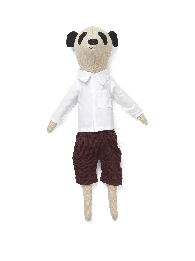 Ferm Living Panda Teddy In White