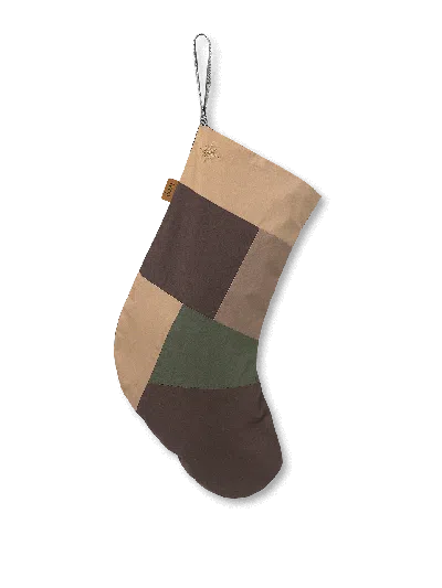Ferm Living Patchwork Christmas Stocking In Multi