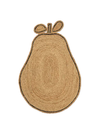 Ferm Living Pear Braided Jute Rug In Neutral
